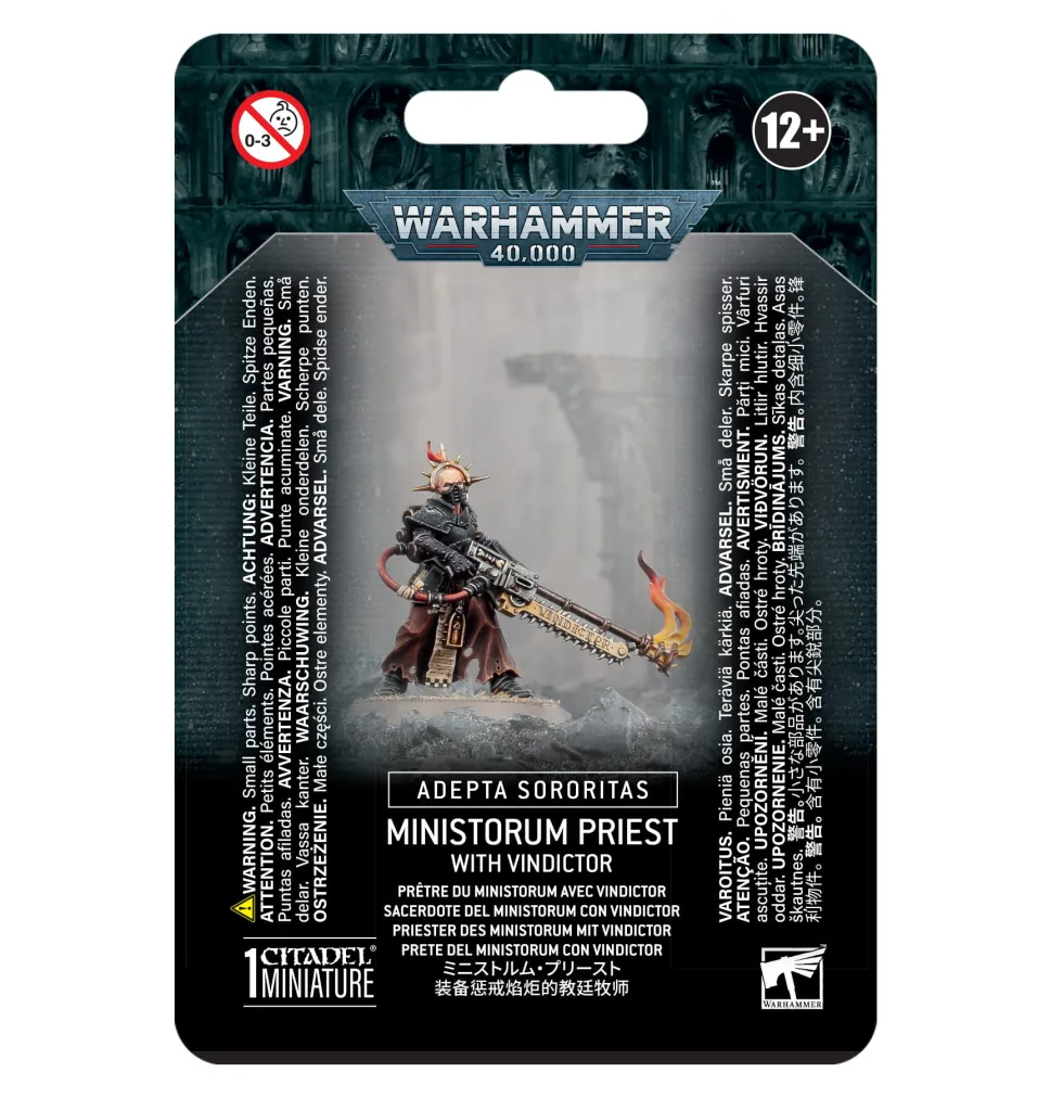 Adepta Sororitas: Ministorum Priest with Vindictor (Warhammer 40,000)