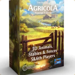 Agricola: Trójwymiarowe zwierzęta, stajnie i płoty – zestaw 5. i 6. gracza z Sundrop
