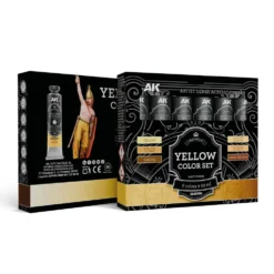 AK Interactive: Artist Dense Acrylic Colors - Yellow Color Set