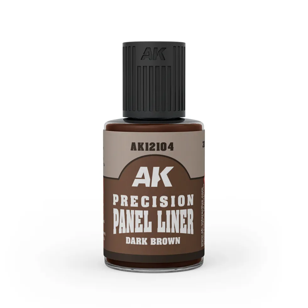 AK Interactive: Precision Paneliner - Dark Brown - 30ml