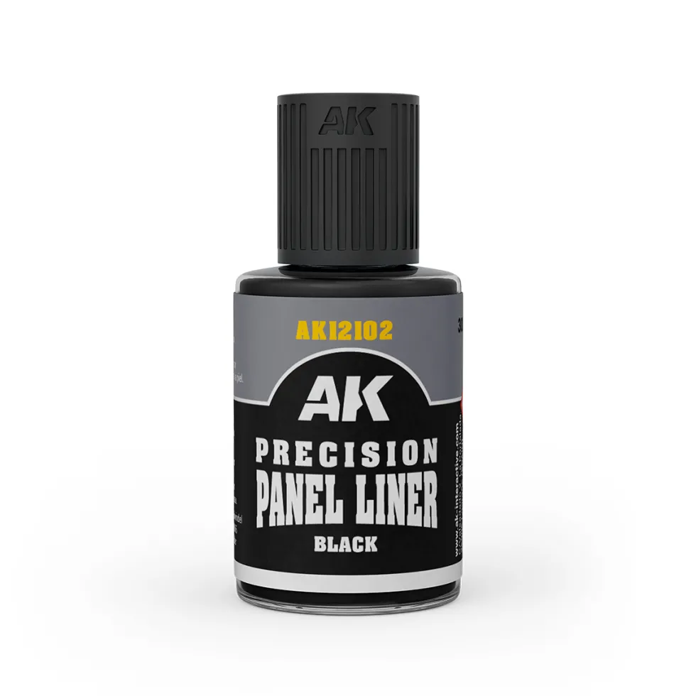 AK Interactive: Precision Paneliner - Black - 30ml
