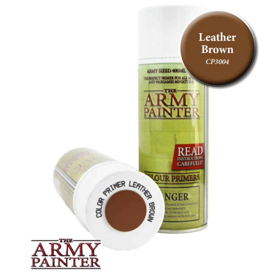 Army Painter Spray Primer - Leather Brown