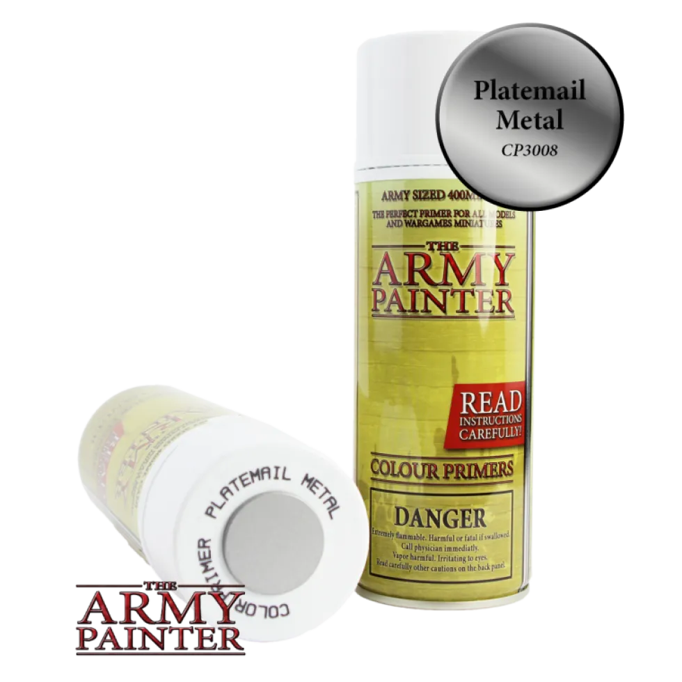 Army Painter Spray Primer - Platemail Metal