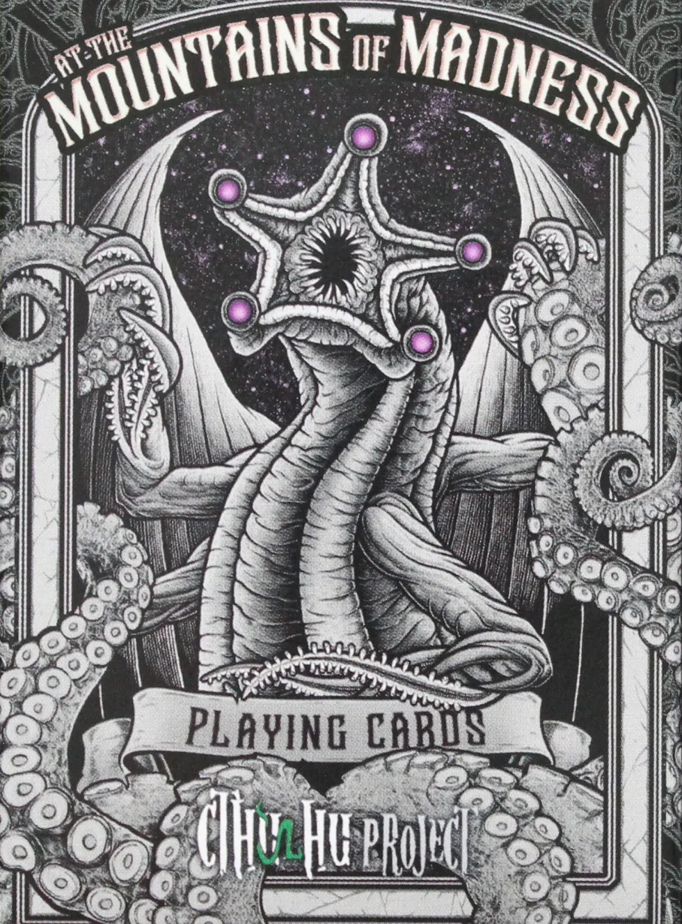 At The Mountains of Madness - Lovecraft Playing Cards - Czarne