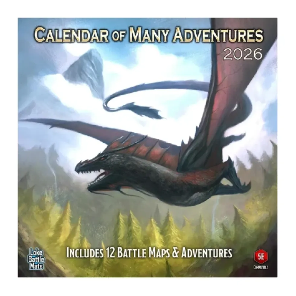 Calendar of Many Adventures 2026 - kalendarz map taktycznych