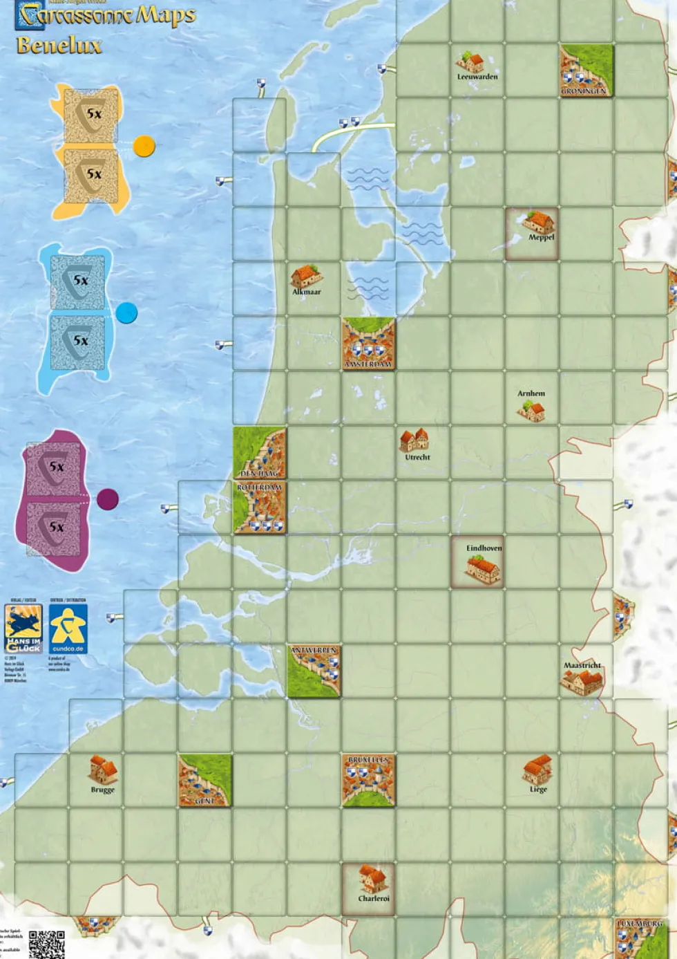Carcassonne: Mapa Benelux (druga edycja)