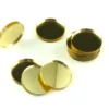 Crafters: Znaczniki akrylowe - Metaliczne - Złote Okrągłe 3x22 mm (10)