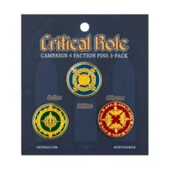 Critical Role Campaign 4 Faction Pins 3-Pack