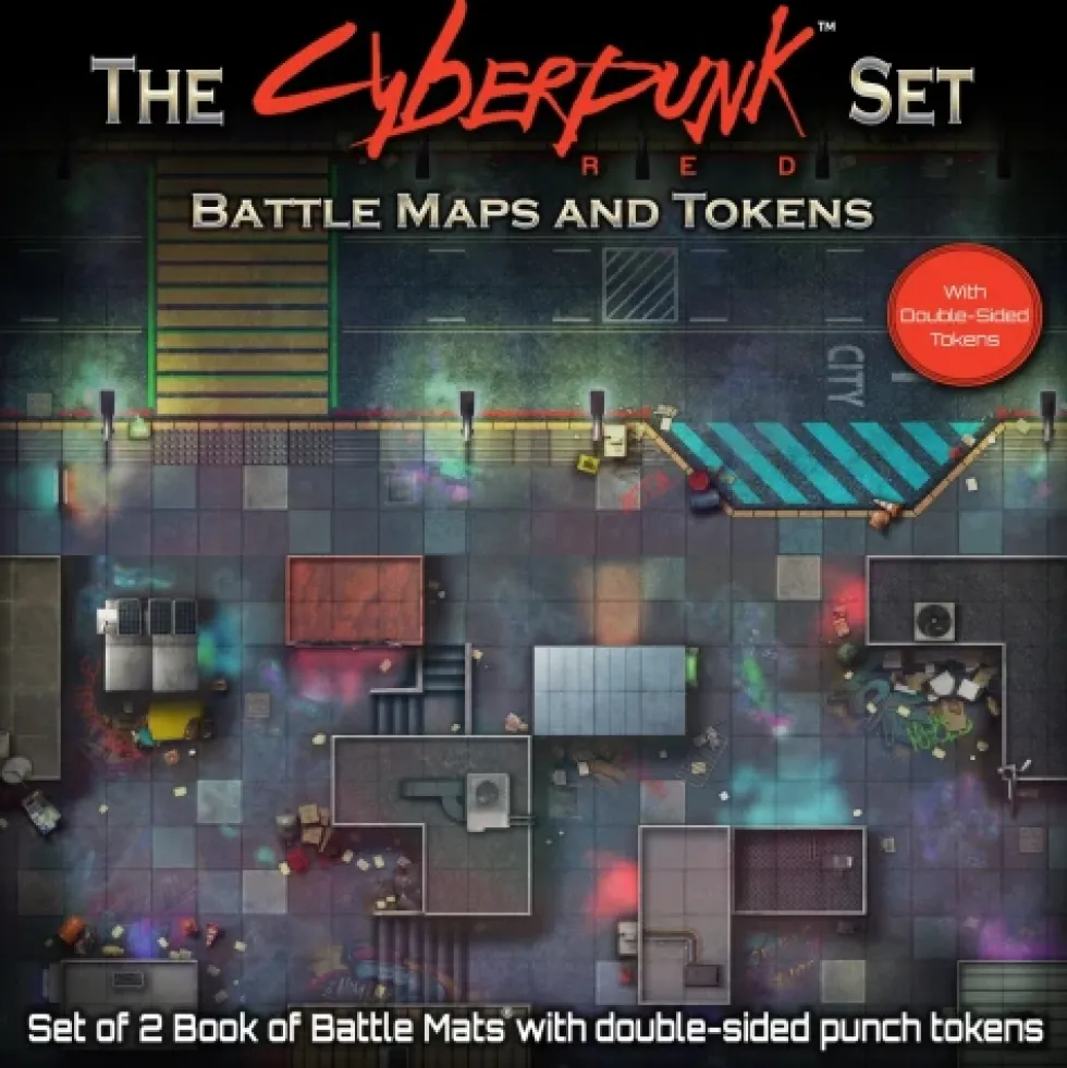 Cyberpunk Red Set: Battle Maps and Tokens