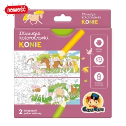 CzuCzu: Długie kolorowanki - Konie 4+