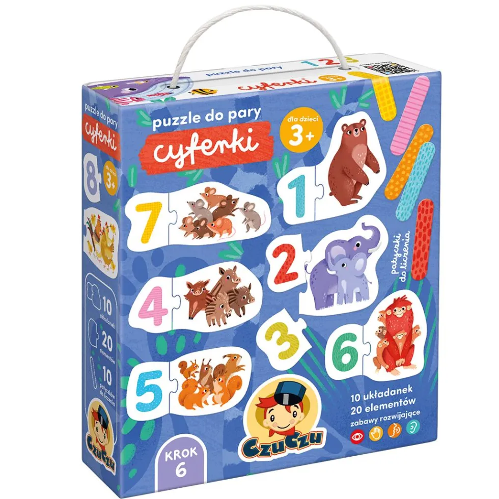 CzuCzu: Puzzle do pary - Cyferki 3+