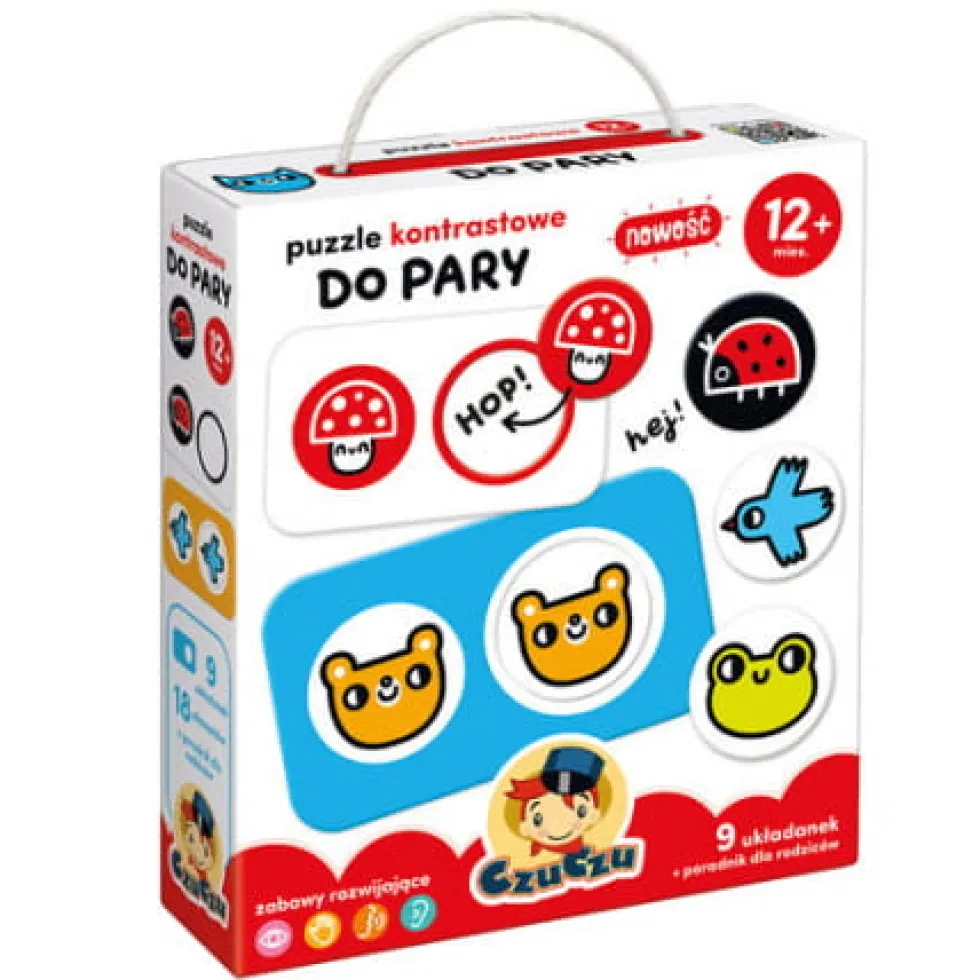 CzuCzu: Puzzle kontrastowe Do pary 12m+