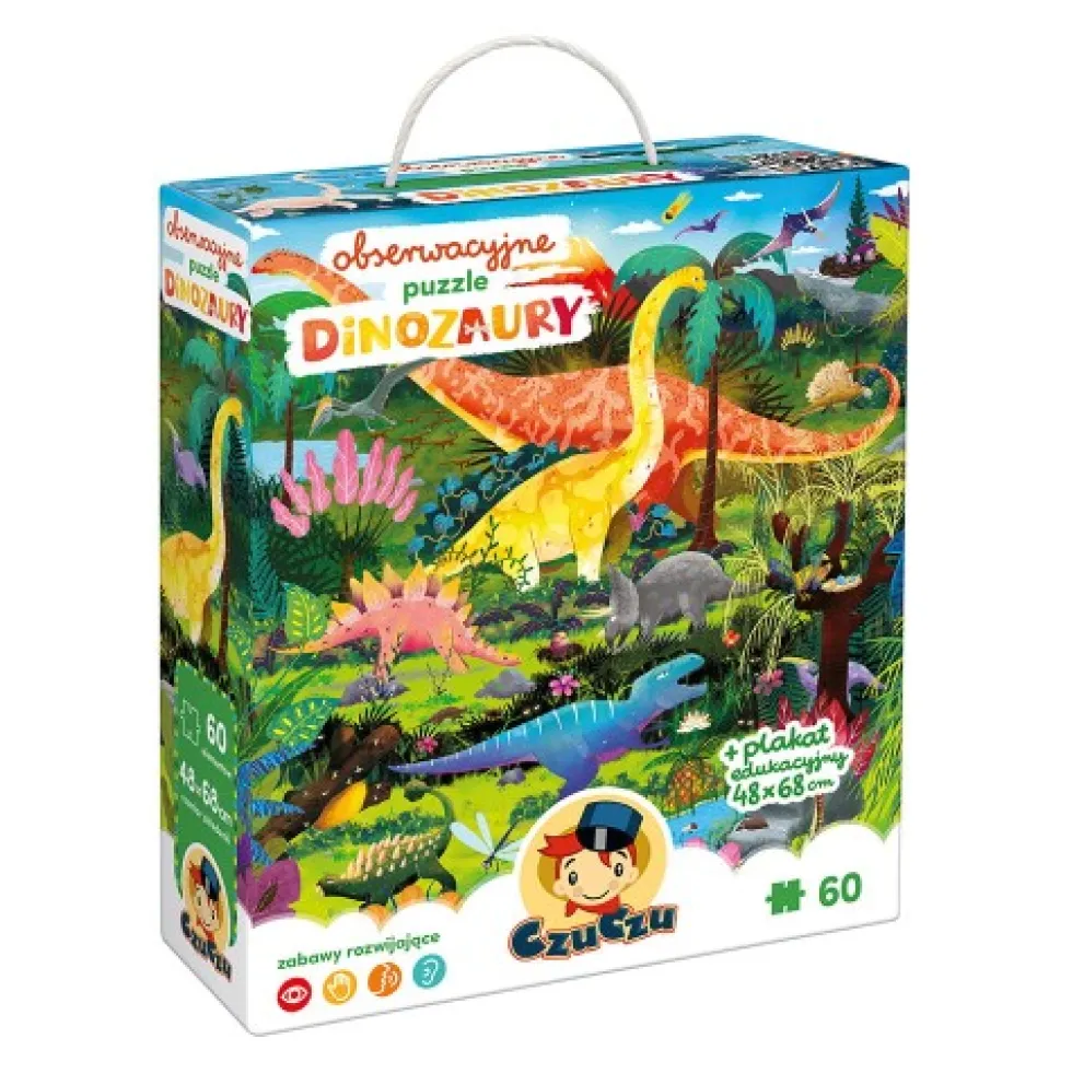CzuCzu: Puzzle obserwacyjne - Dinozaury 4+
