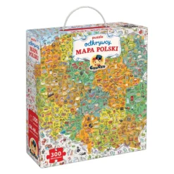 CzuCzu: Puzzle Odkrywcy 300 - Mapa Polski 7+
