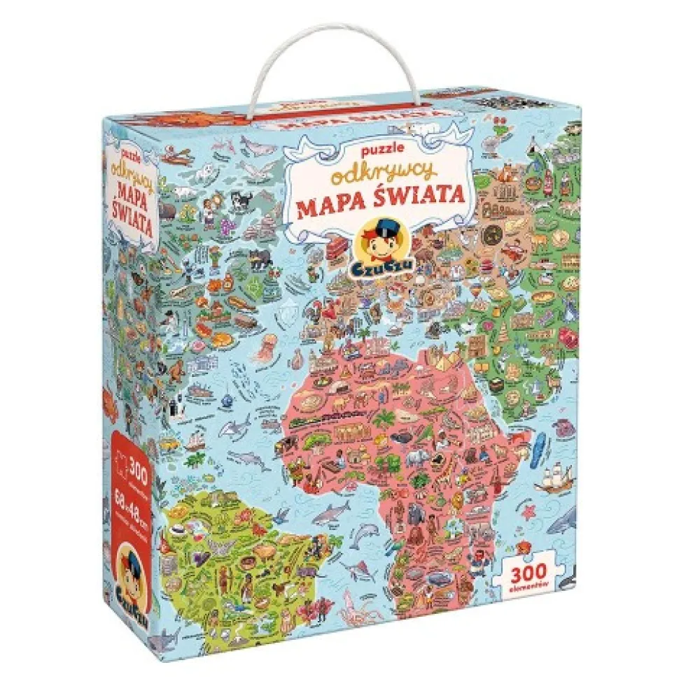 CzuCzu: Puzzle Odkrywcy - Mapa świata 7+