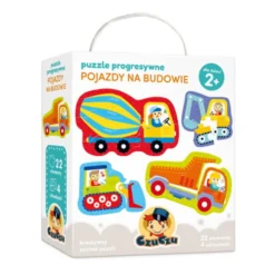 CzuCzu: Puzzle progresywne - Pojazdy na budowie 2+