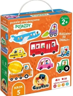 Czuczu: Puzzle progresywne - Pojazdy 2+