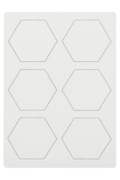 Czysty kafelek hex 45mm w wyprasce (CATAN)