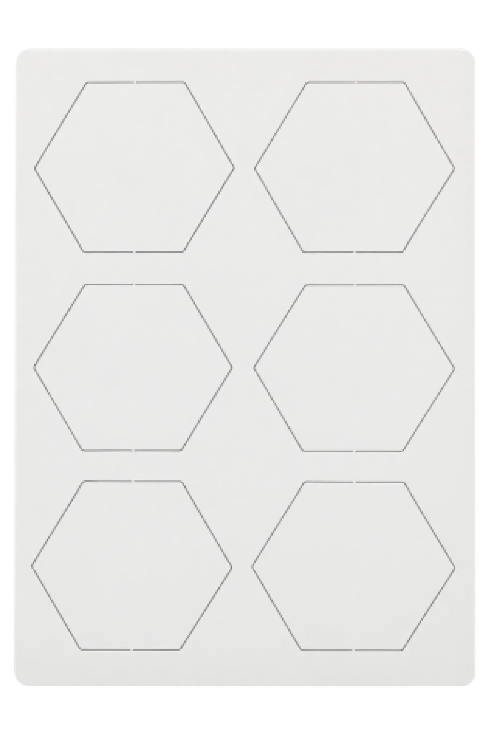 Czysty kafelek hex 45mm w wyprasce (CATAN)