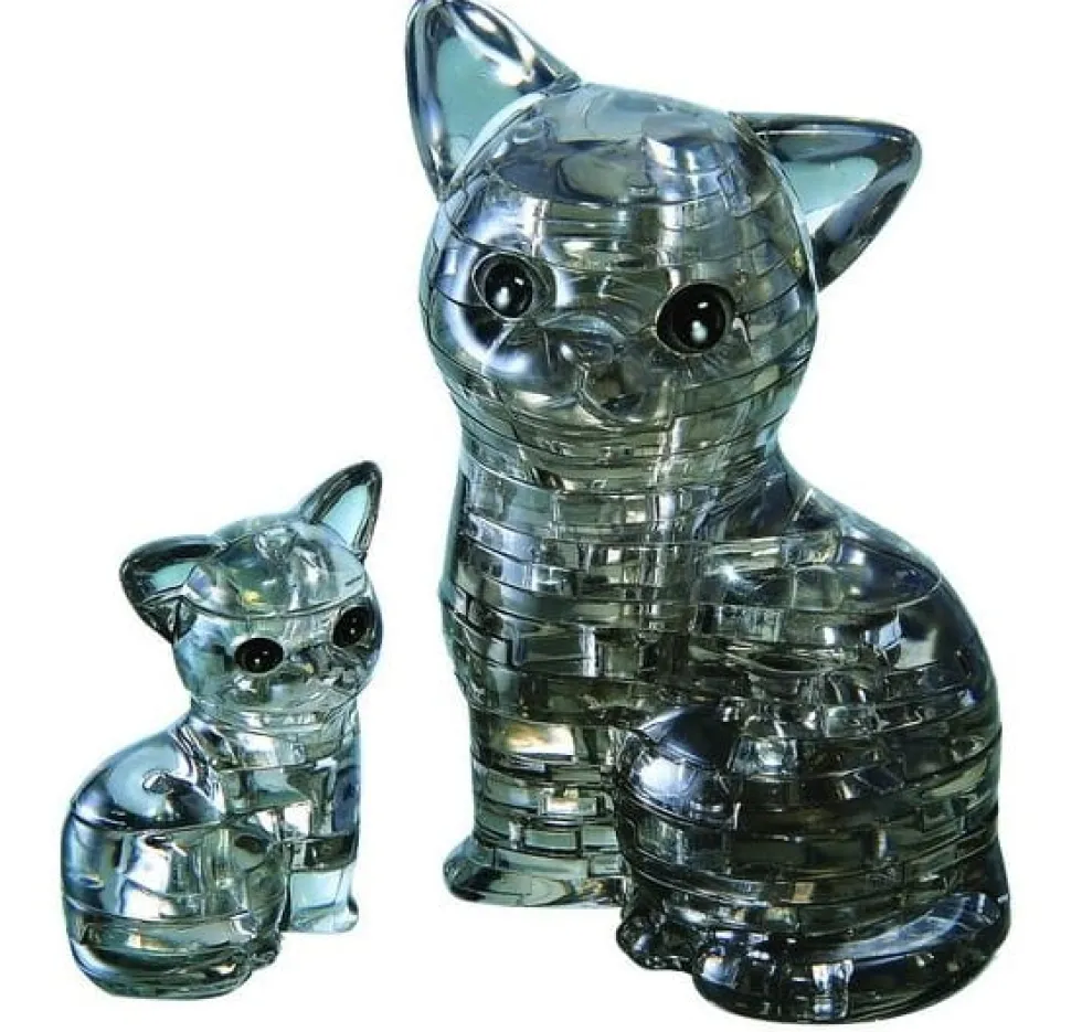 3D Crystal Puzzle 49: Kotki czarne