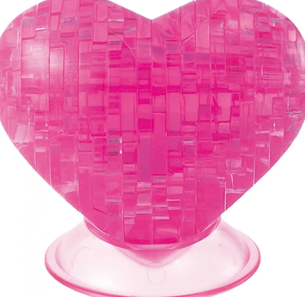 3D Crystal Puzzle 46: Serce różowe
