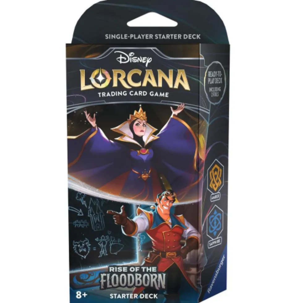Disney Lorcana TCG: Rise of the Floodborn - Amber & Sapphire Starter Deck