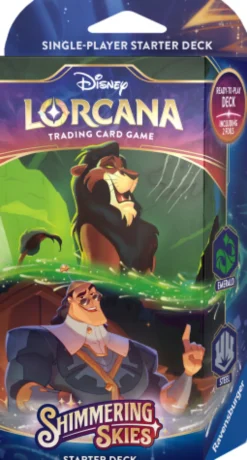 Disney Lorcana TCG: Shimmering Skies - Emerald & Steel Starter Deck