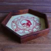 Drewniany Dice Tray - Macabre