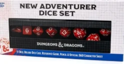 Dungeons & Dragons - zestaw kości New Adventurer (Red)