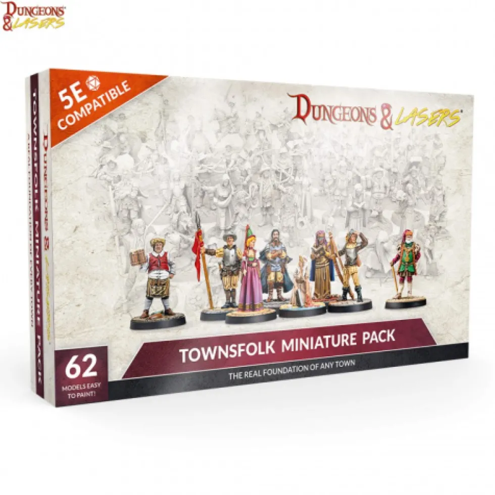 Dungeons & Lasers: Townsfolk Miniature Pack