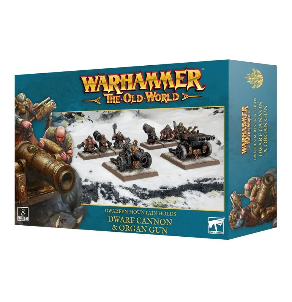 Dwarfen Mountain Holds: Cannon & Organ Gun (Warhammer: The Old World)