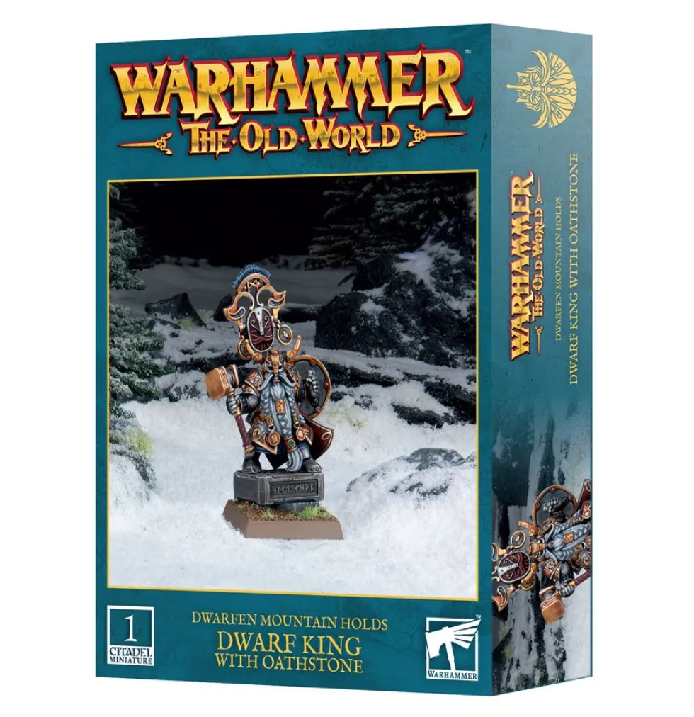 Dwarfen Mountain Holds: Dwarf King With Oathstone (Warhammer: The Old World)
