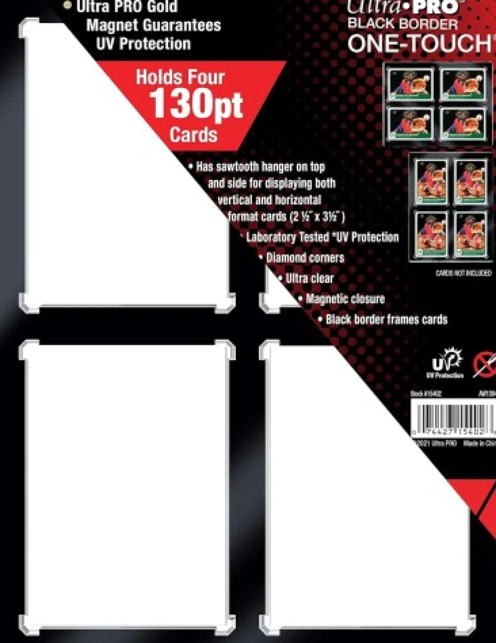 Ekspozytor magnetyczny Ultra-Pro: Ramka na 4 karty - Czarna (UV One-Touch 130PT)