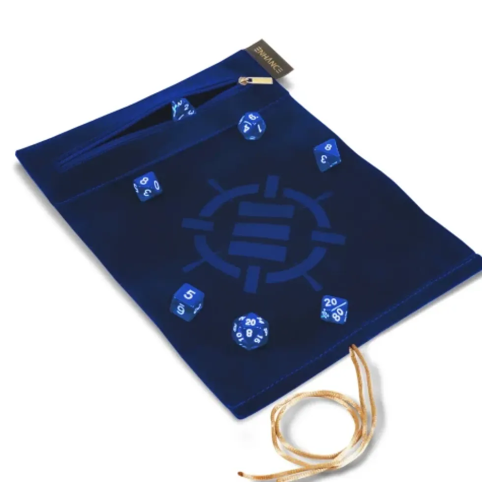 Enhance - Tabletop Roll on a Scroll Bag (etui + zestaw kości) - Blue