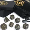 Enhance - Zestaw 7 metalowych kości z etui