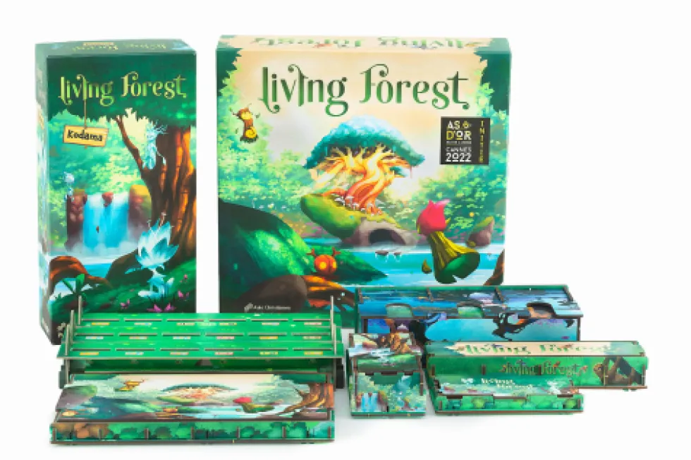 e-Raptor: Insert do gry Living Forest + dodatek - UV Print (Pradawny Las)