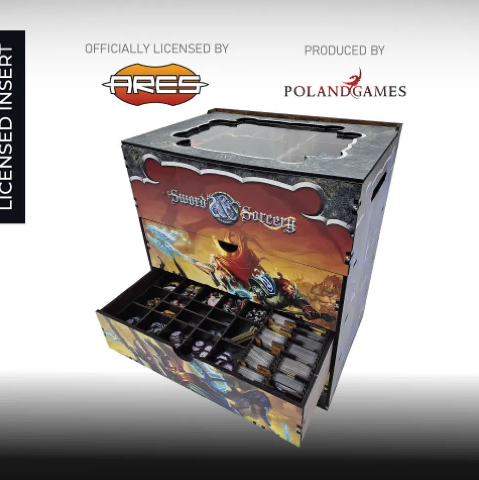 e-Raptor: pudło z insertem do Sword & Sorcery i dodatków (UV Print)