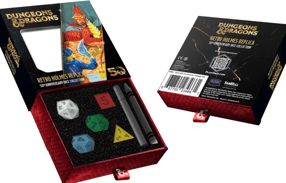 Fanroll: Zestaw kości - D&D 50th Retro Holmes Replica
