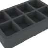 Felherr: Organizer z pianki - 275 mm x 175 mm x 50 mm - 8 przegródek