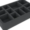 Felherr: Organizer z pianki - 275 mm x 275 mm x 50 mm - 12 przegródek