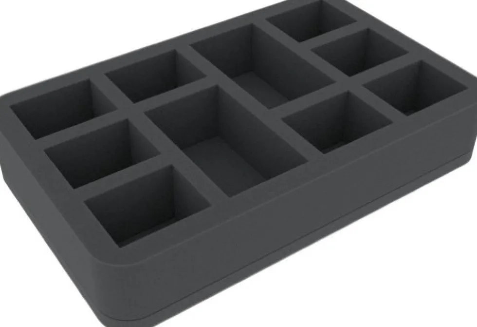 Felherr: Organizer z pianki - 275 mm x 172 x mm 50 mm - 10 przegródek