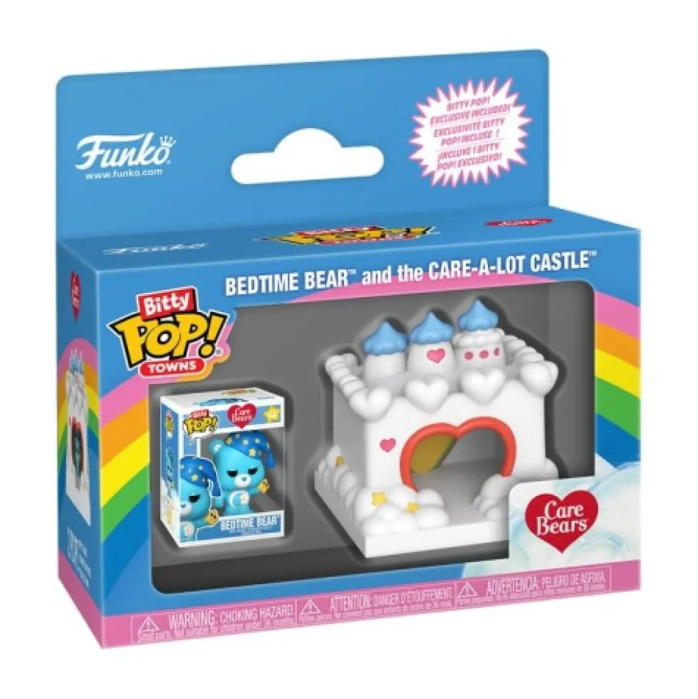 Funko Bitty POP Care Bears: Bedtime Bear and Care-a-Lot Castle