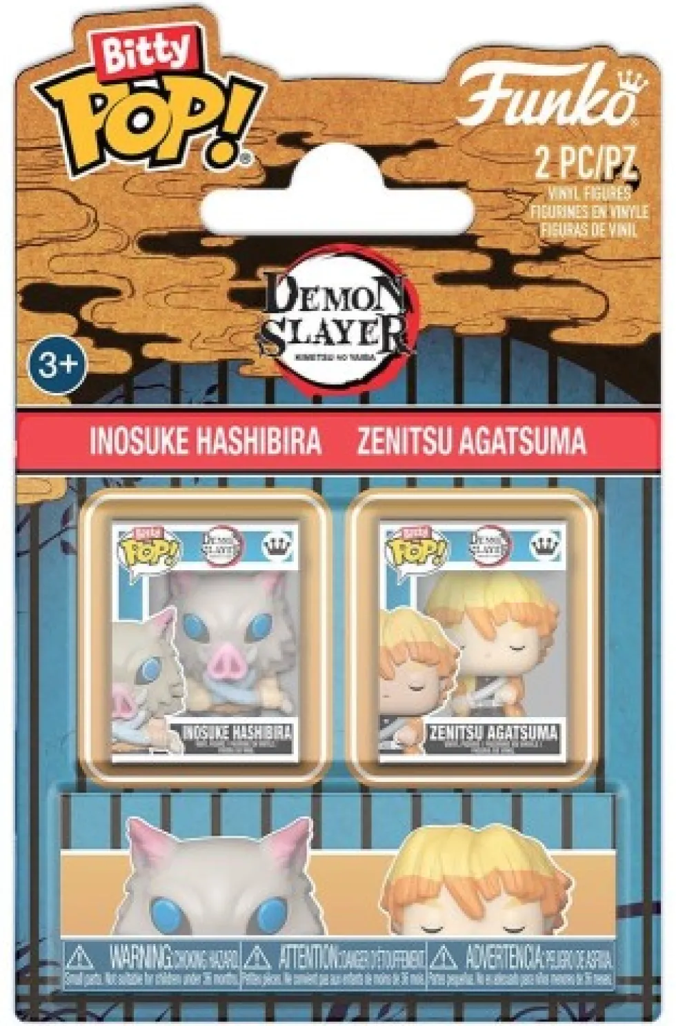 Funko Bitty POP Demon Slayer: Kimetsu no Yaiba - 2-Pack Inosuke & Zenitsu