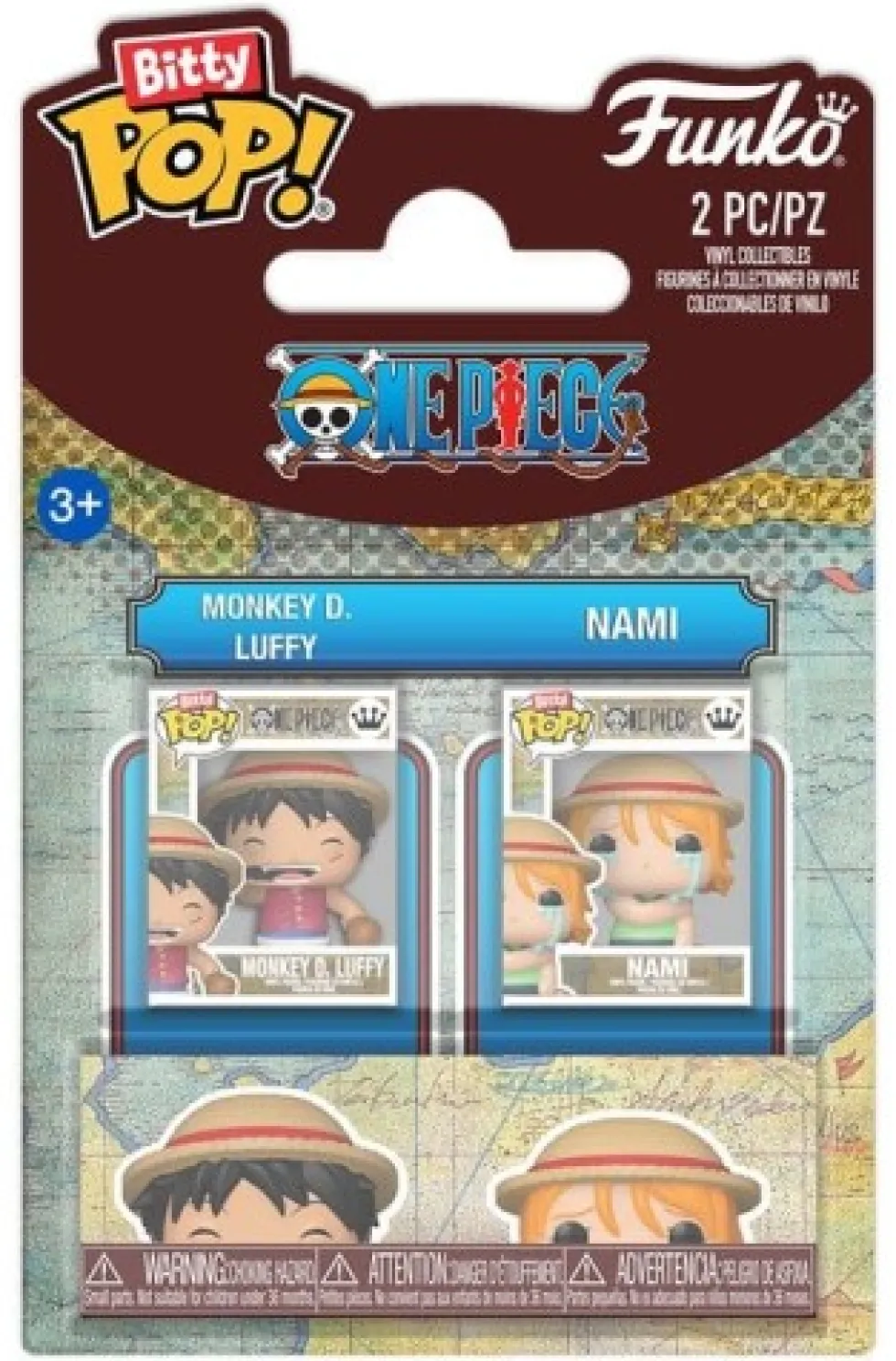 Funko Bitty POP One Piece: Kimetsu no Yaiba - 2-Pack Monkey D. Luffy & Nami