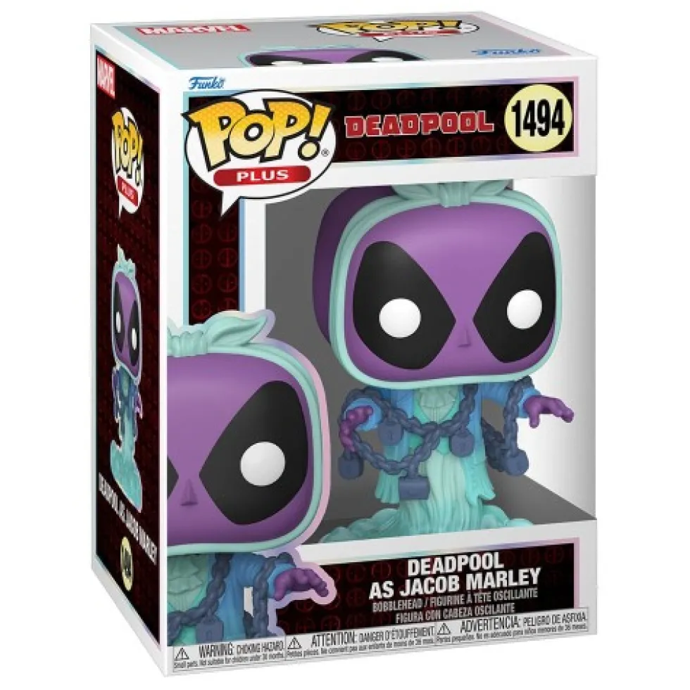 Funko POP Marvel: Deadpool as Jacob Marley
