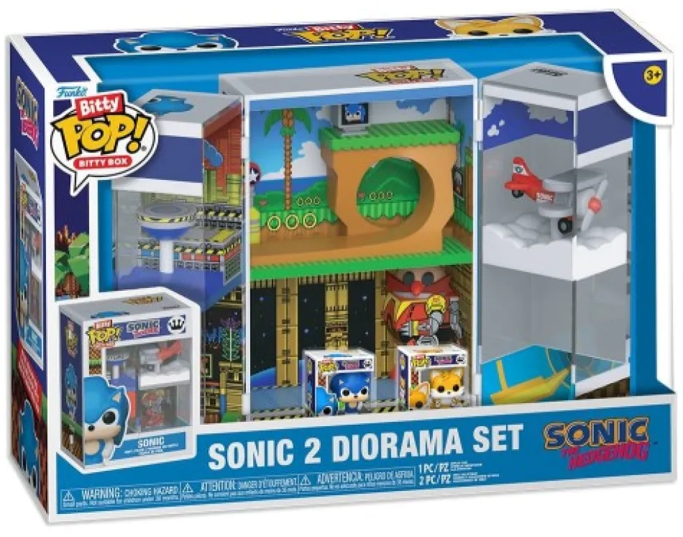 Funko POP Sonic the Hedgehog: Sonic 2 Diorama Set