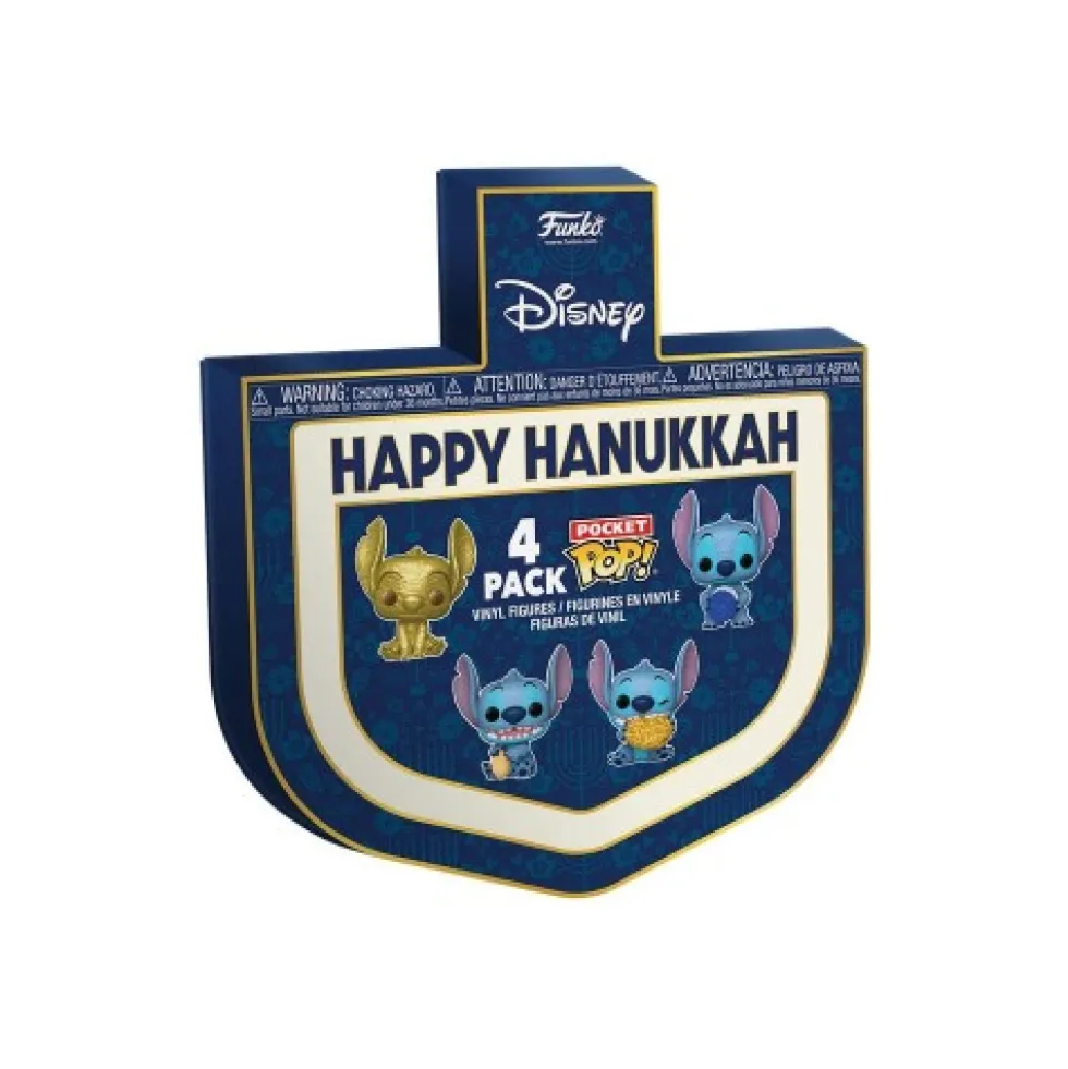 Funko POP Stitch Holiday: 4-Pack Dreidel Box