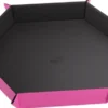 Gamegenic: Magnetic Dice Tray - Hexagonal - Black/Pink