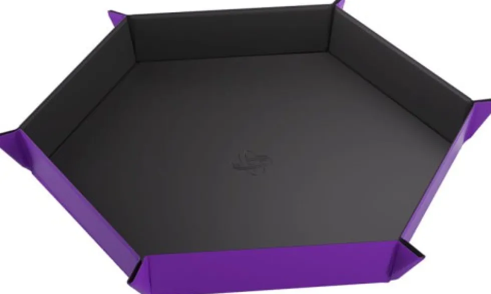 Gamegenic: Magnetic Dice Tray - Hexagonal - Black/Purple
