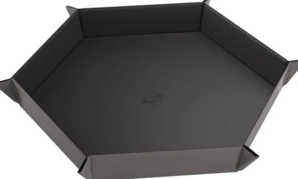 Gamegenic: Magnetic Dice Tray - Hexagonal - Black/Gray